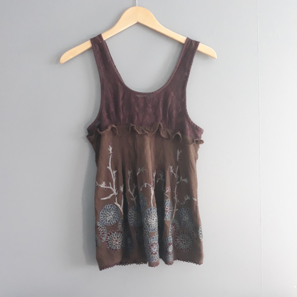 Free People Y2K Open Back Babydoll Top Bella Whimsigoth